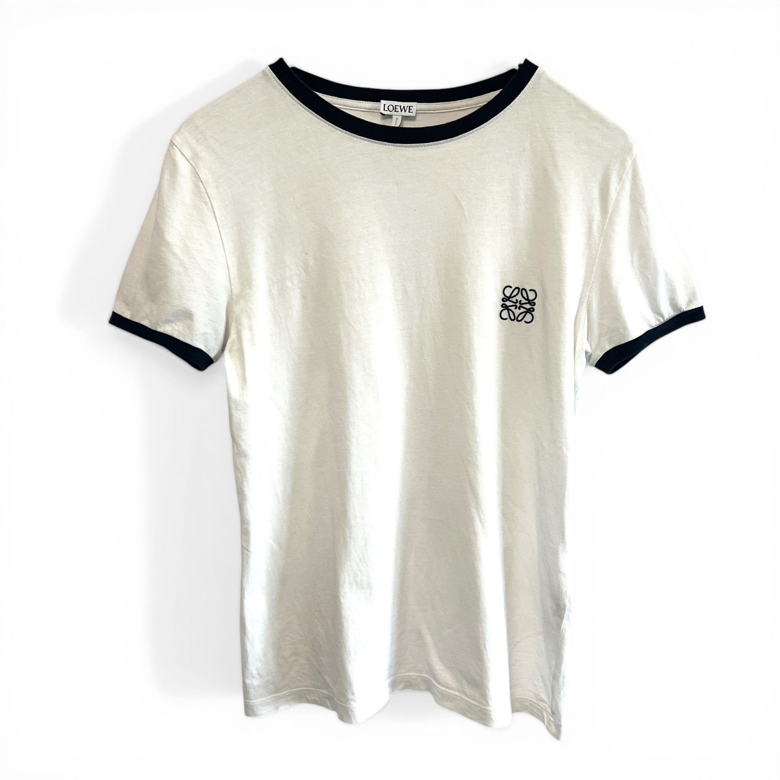 LOEWE ロエベ リンガーTシャツ 半袖カットソー アナグラム刺繍