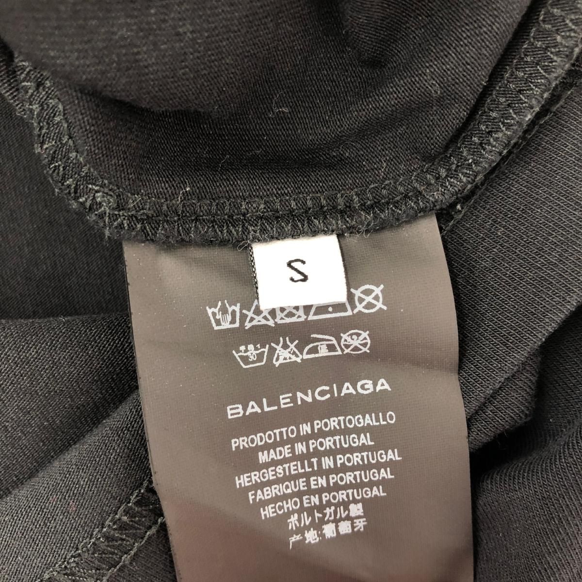 BALENCIAGA バレンシアガ 長袖カットソー サイズ:S SPANDEX ブラック