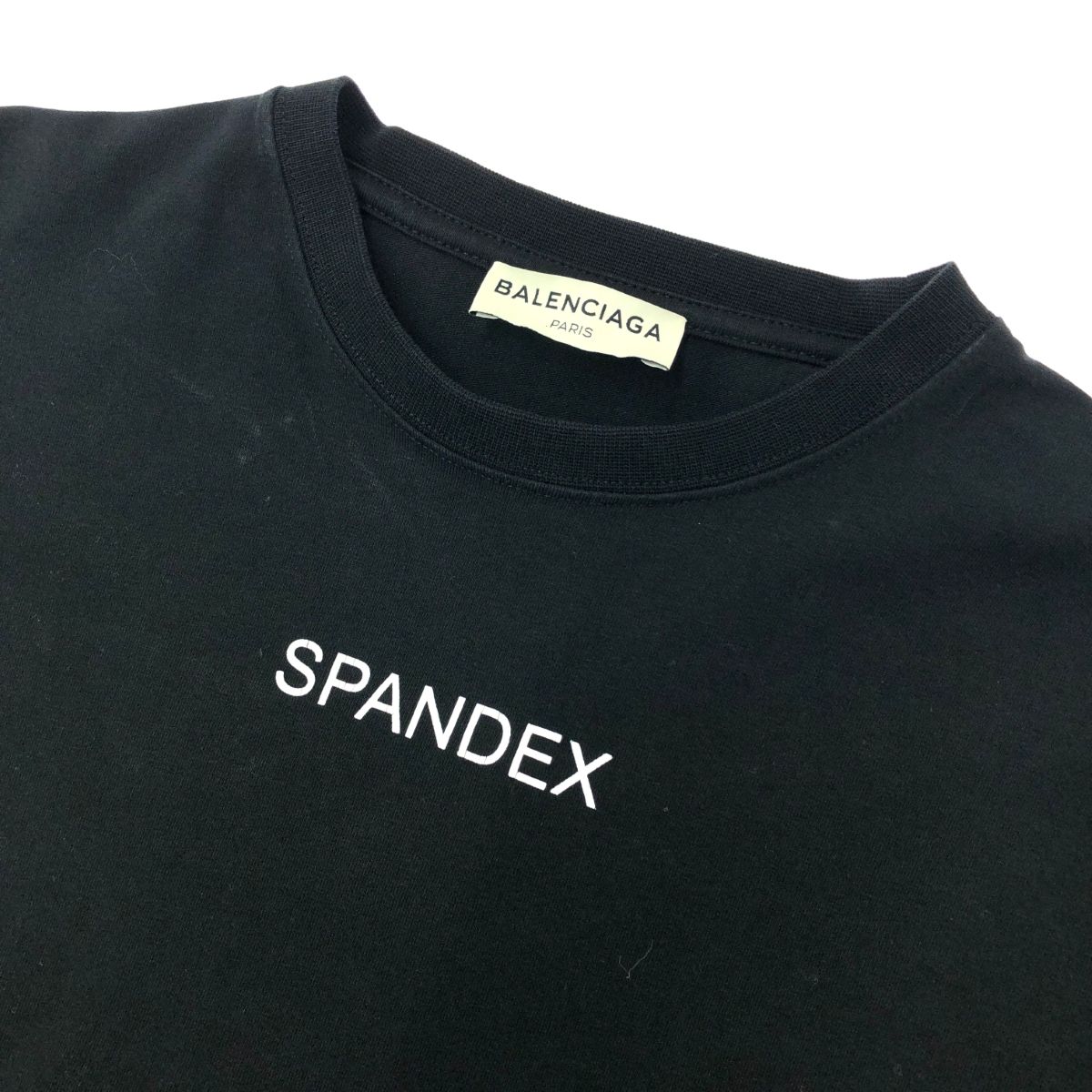 BALENCIAGA バレンシアガ 長袖カットソー サイズ:S SPANDEX    ブラック メンズ / 241013000957 BALENCIAGA バレンシアガ 長袖カットソー サイズ:S SPANDEX ブラック