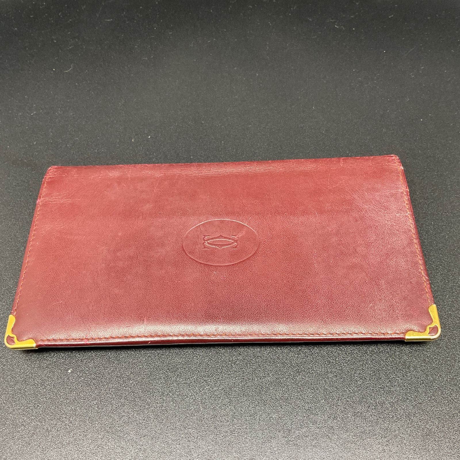 Cartier マストライン 長札入れ Cartier（カルティエ） マストライン ロゴ 二つ折り長札入れ 長財布