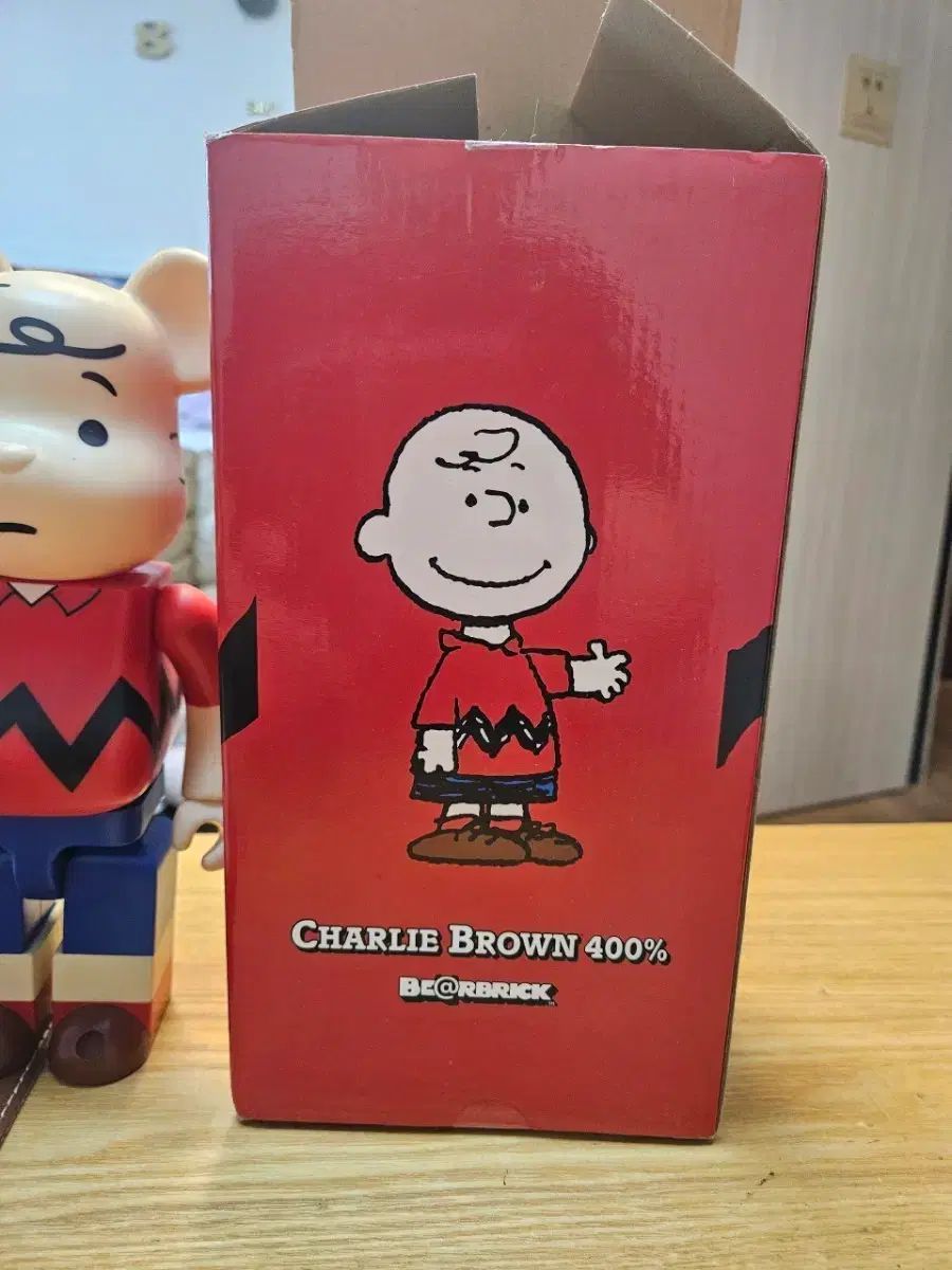 チャーリー・ブラウン BE@RBRICK(ベアブリック) レッド ver. 400% 開封 