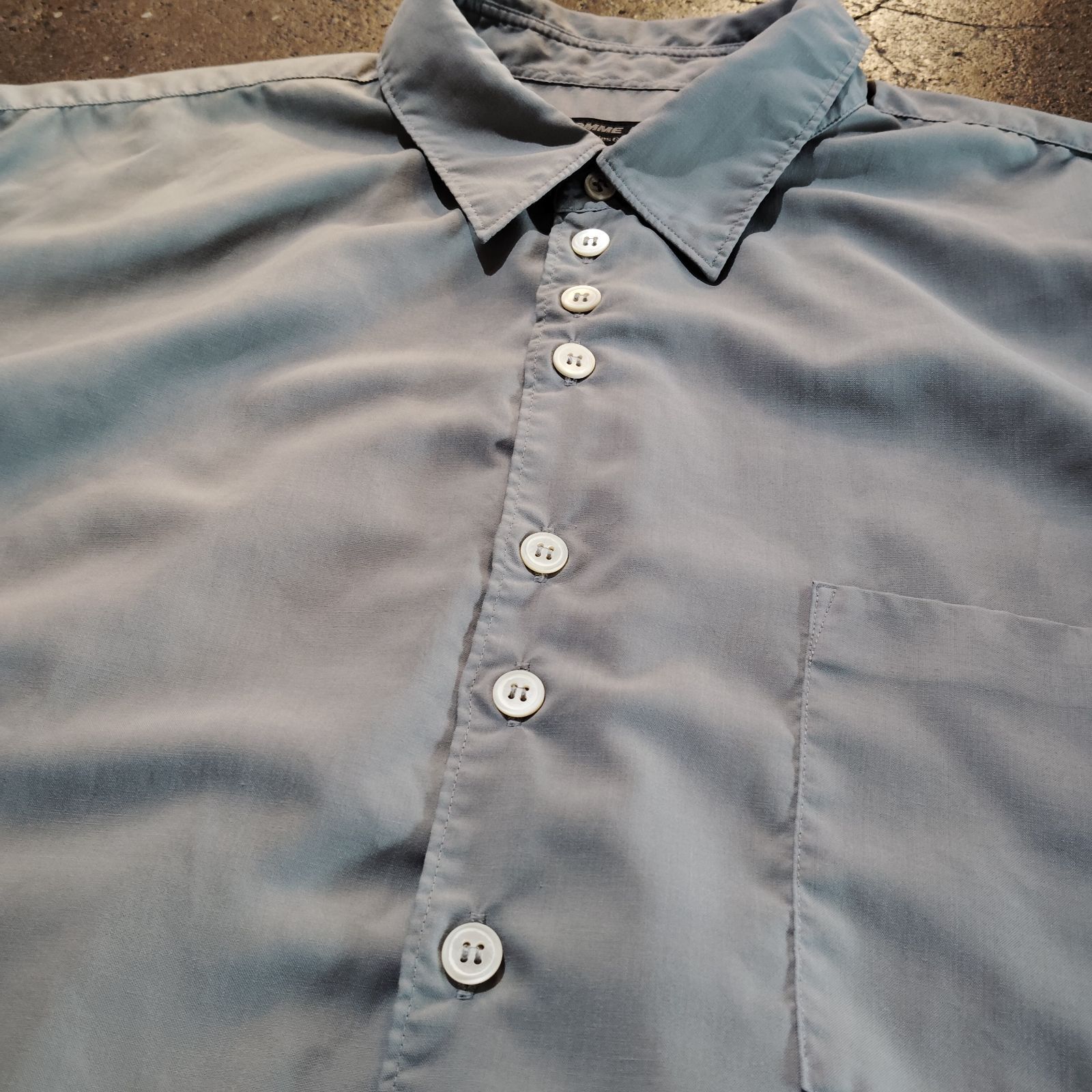 COMME des GARCONS HOMME DEUX シャツ COMME des GARCONS HOMME DEUX 25ss ランダムボタンシャツ XL