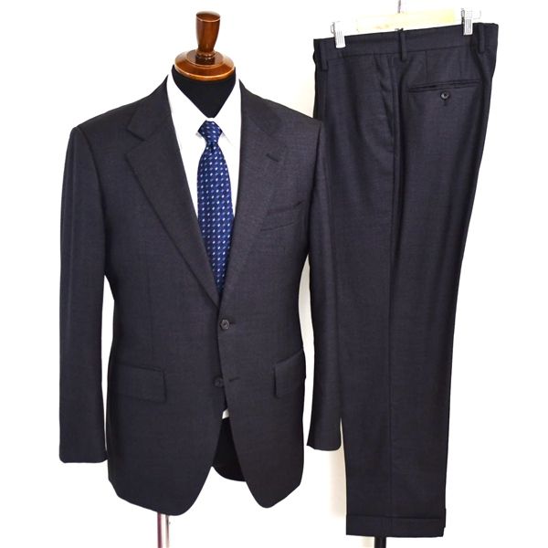 五大陸 英国製 ドーメル生地 2つボタン シングルスーツ M A6 