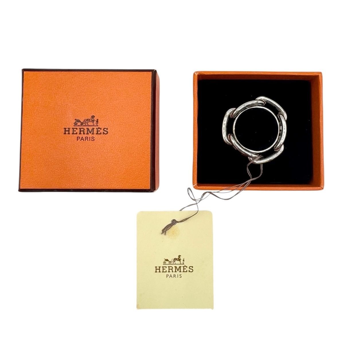 HERMES エルメス スカーフリング レガート シルバー H601107S - メルカリ