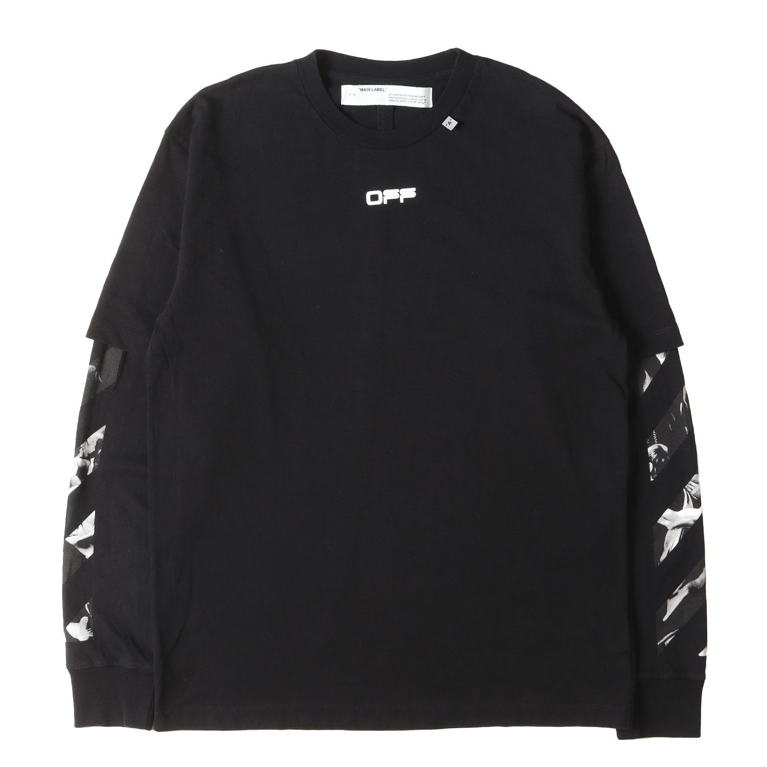 美品】OFF-WHITE オフホワイト Tシャツ ブラック 黒 サイズ:M | 20SS 