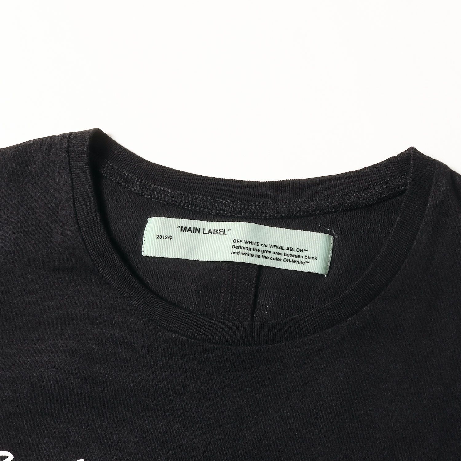 美品】OFF-WHITE オフホワイト Tシャツ ブラック 黒 サイズ:XL 