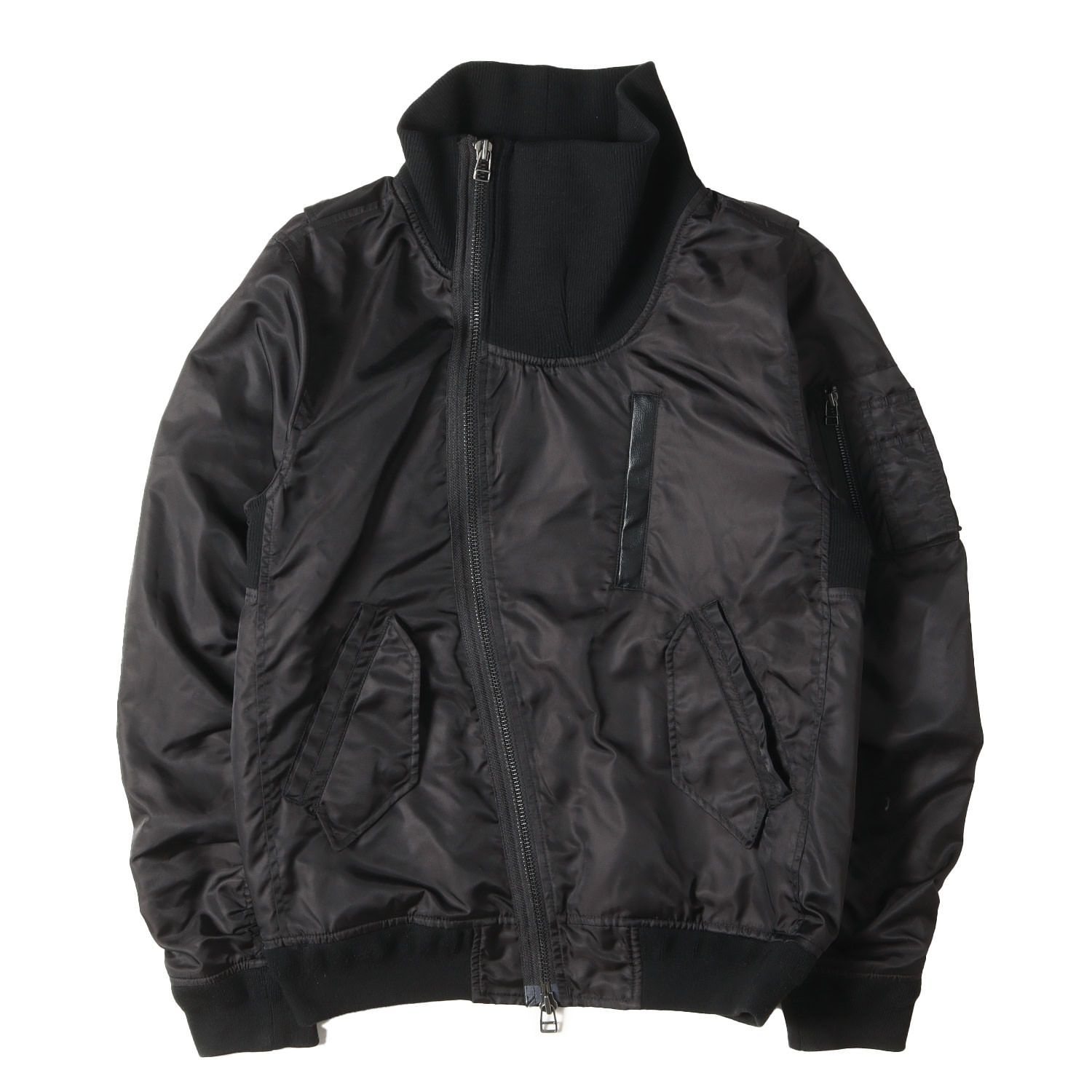 glamb グラム ジャケット ブラック 黒 サイズ:S | 24AW ハイネック MA 