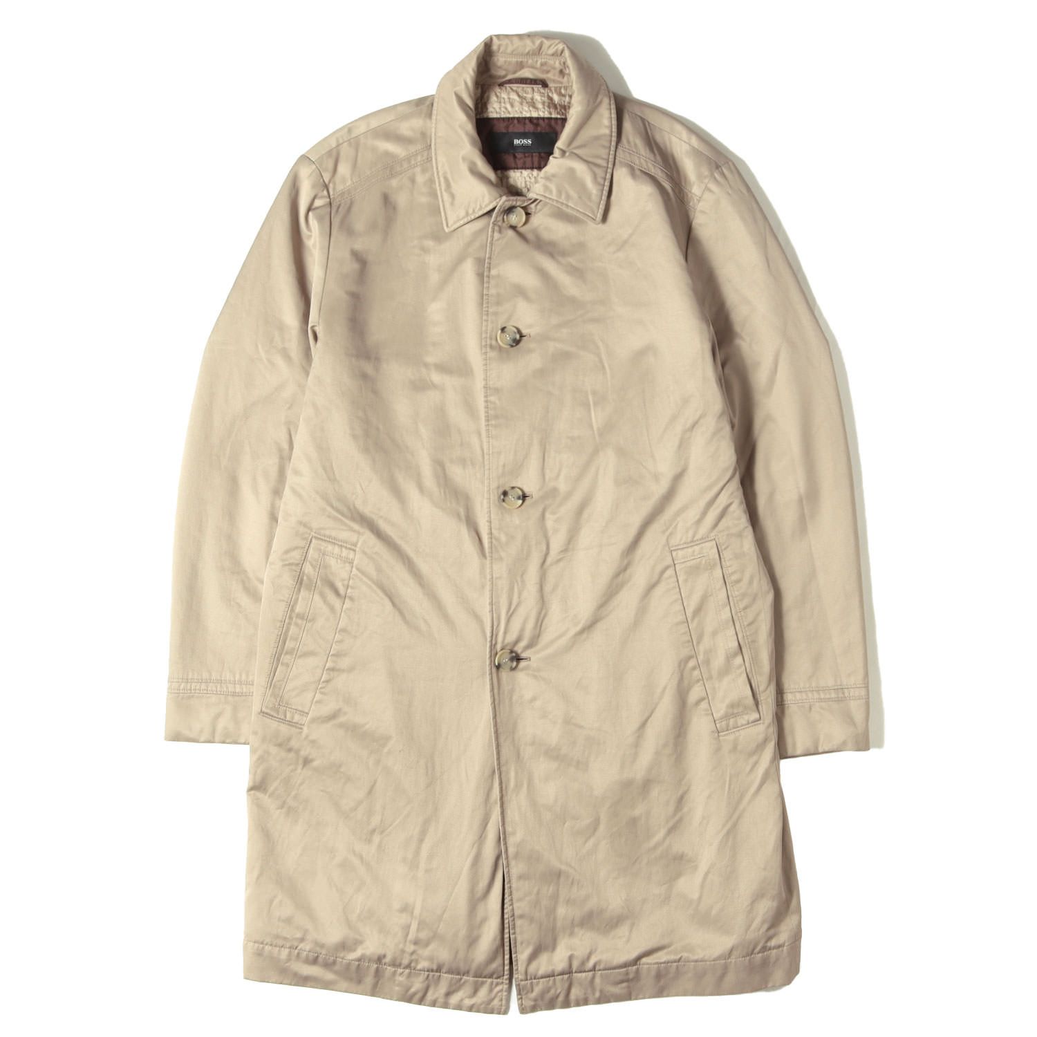 HUGO BOSS ヒューゴボス コート ベージュ サイズ:52 | T/Cサテン 裏地 