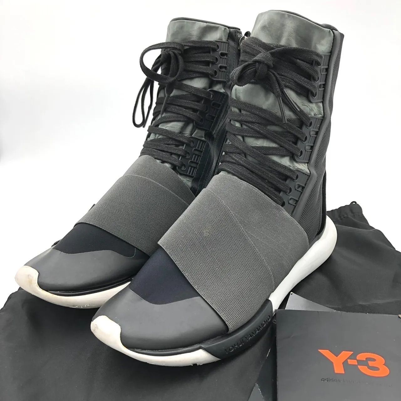 Y-3 ワイスリー QASA BOOT クサ ブーツ BB4803 黒 25.5cm 中古 - メルカリ