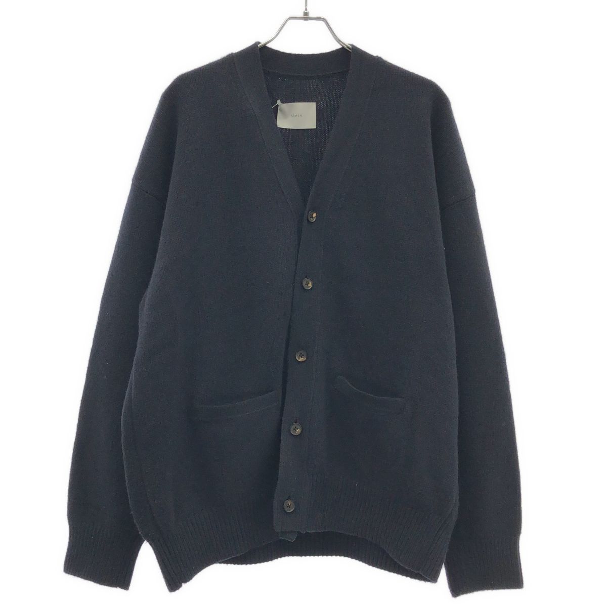 stein シュタイン EX FINE LAMBS KNIT CARDIGAN オーバーサイズウール 