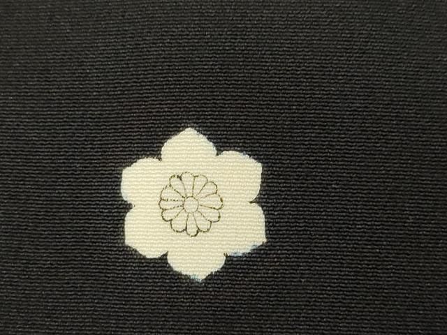 平和屋着物○女優・後藤久美子ブランド 黒留袖 駒刺繍 扇面飛鶴花文