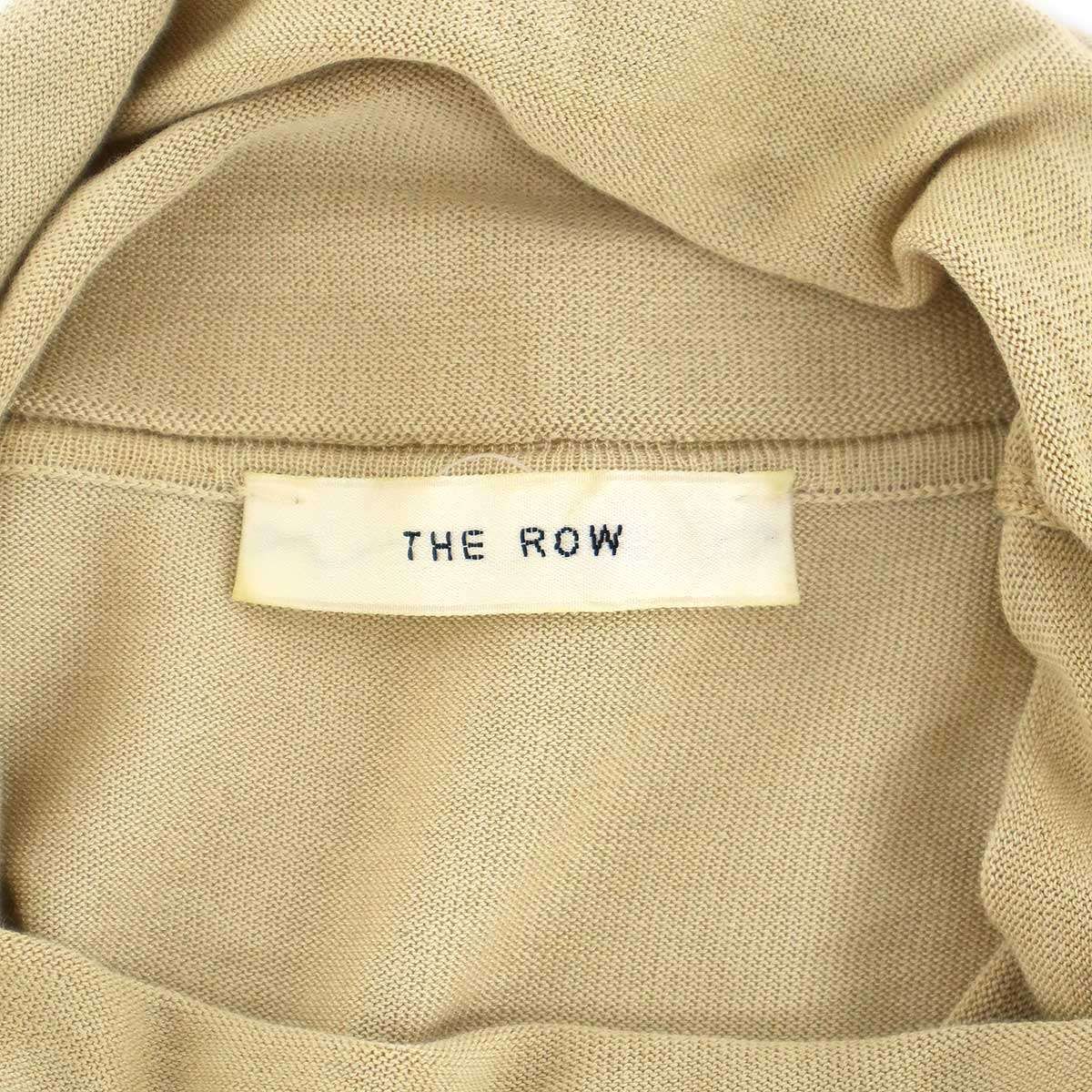 THE ROW ザ ロウ タートルネックシルクニットセーター AF407 ベージュ L THE ROW ザ ロウ タートルネックシルクニットセーター AF407 ベージュ