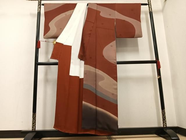 平和屋着物●mila schon（ミラ・ショーン）　訪問着　正絹　逸品　AABH5282ph 平和屋着物○mila schon（ミラ・ショーン） 訪問着 正絹 逸品