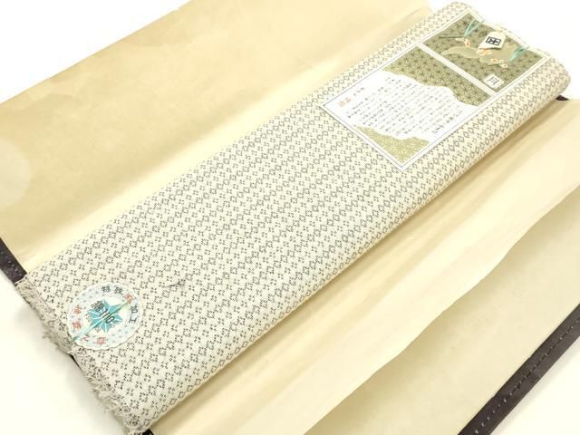 平和屋着物＊夏物　近江 八重山上布　反物　着尺　綿　逸品　未使用　AABH4343ay 平和屋着物＊夏物 近江 八重山上布 反物 着尺 綿 逸品 未使用