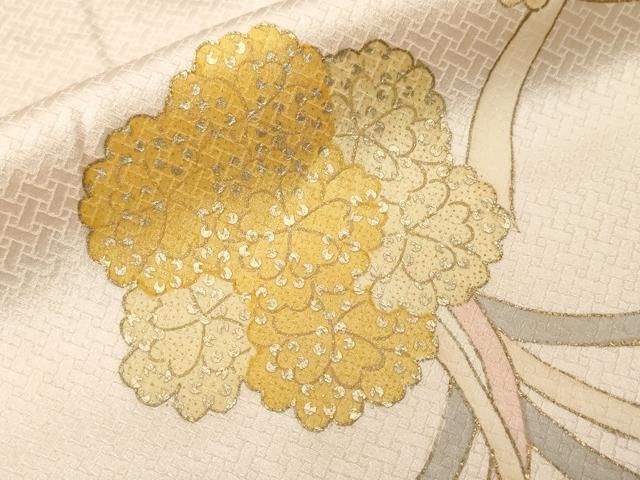 平和屋着物■訪問着　駒刺繍　くす玉　金彩　正絹　逸品　CABF4305ev 平和屋着物□訪問着 駒刺繍 くす玉 金彩 正絹 逸品 CABF4305ev - メルカリ