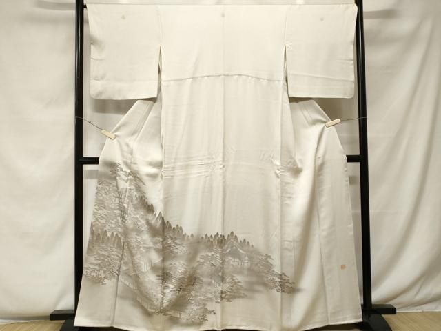 平和屋着物■豪華色留袖　作家物　風景文　暈し染め　銀彩　正絹　逸品　CABF4332ev 平和屋着物□豪華色留袖 作家物 風景文 暈し染め 銀彩 正絹 逸品