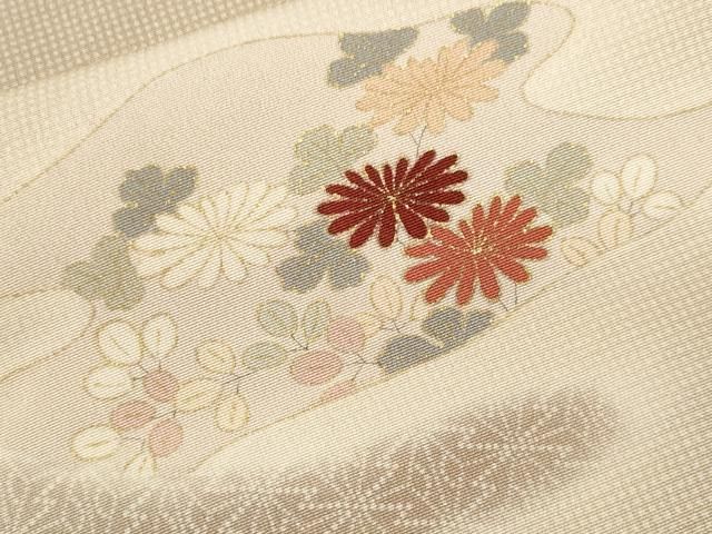 平和屋着物■訪問着　刺繍　吉祥草花文　暈し染め　金彩　正絹　逸品　CABF4337ev 平和屋着物□訪問着 刺繍 吉祥草花文 暈し染め 金彩 正絹 逸品