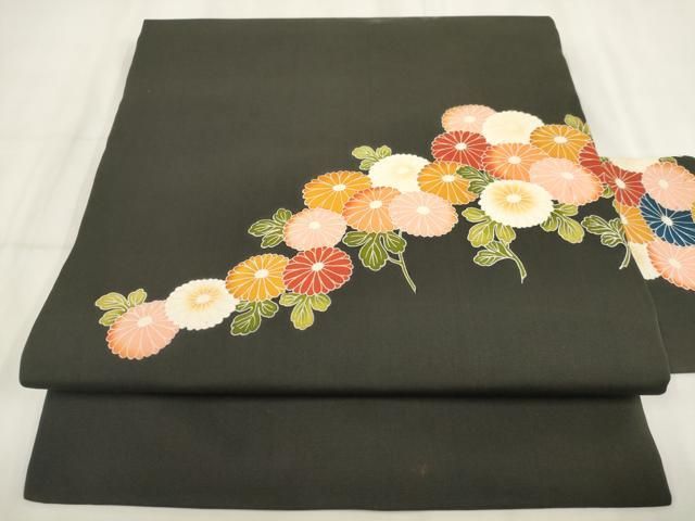 平和屋着物＊夏物　九寸名古屋帯　花菱文　正絹　逸品　DABC8939cm 平和屋着物＊夏物 九寸名古屋帯 花菱文 正絹 逸品 DABC8939cm 【公式通販】