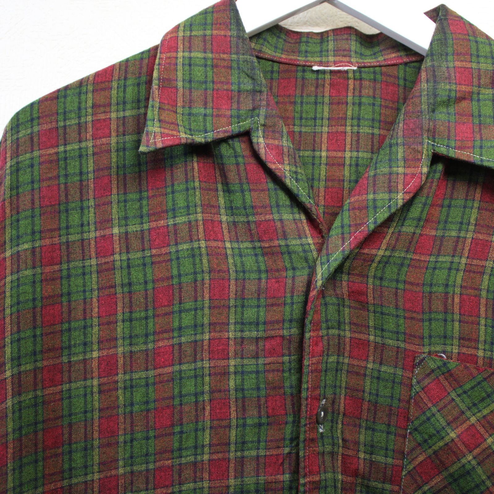 1970-80年代 70s 80s 開襟シャツ ネルシャツ 古着 vintage アメカジ