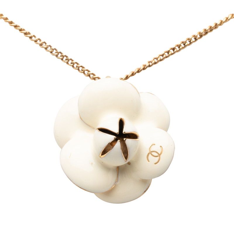 CHANEL】カメリア ココマークネックレス☆A品☆質屋 ユニオン本通店