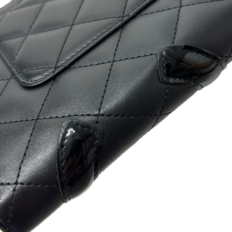 シャネル カンボンライン ココマーク ラウンドファスナー 長財布 レザー レディース CHANEL 【1-0266634】 シャネル カンボンライン ココマーク ラウンドファスナー 長財布