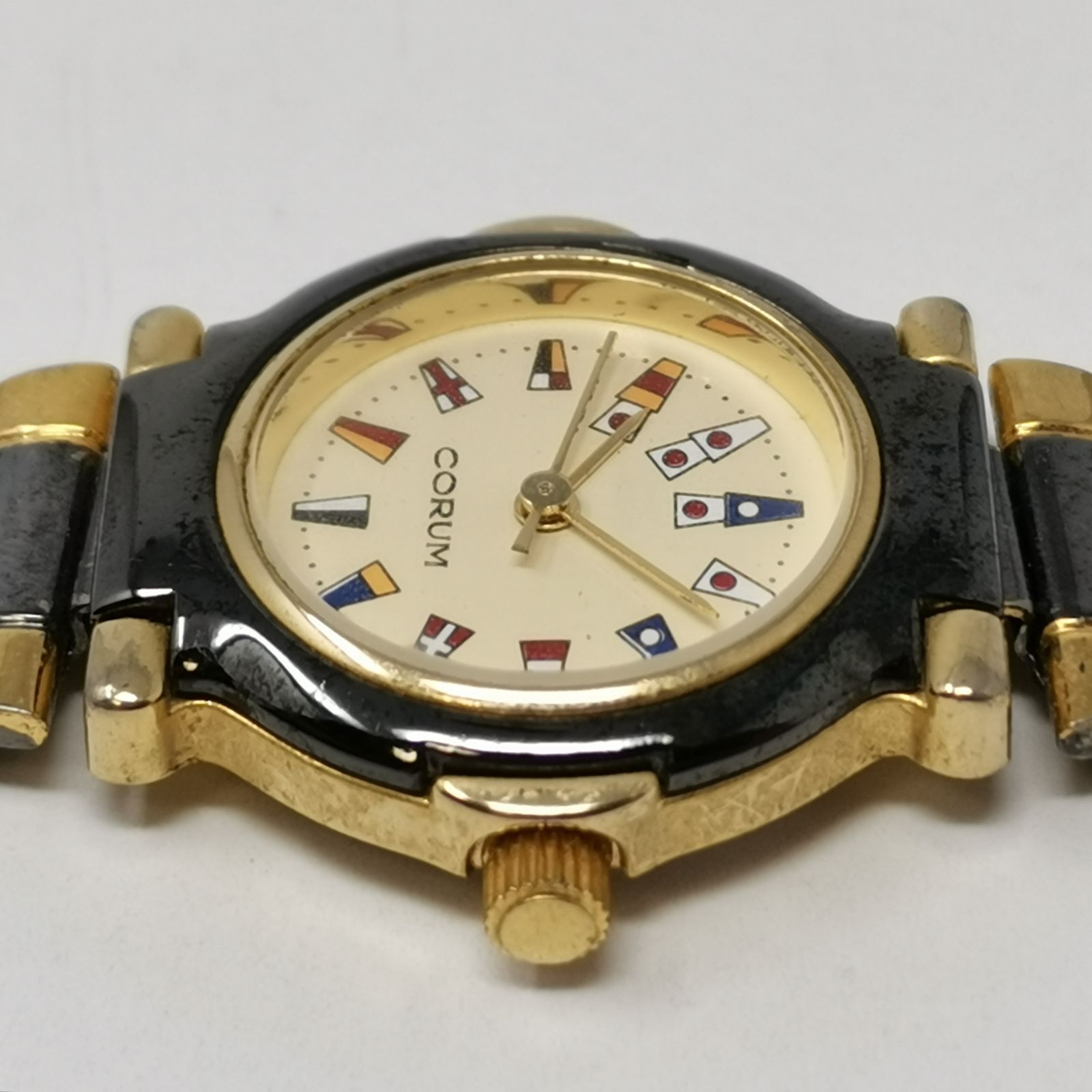 CORUM コルム アドミラルズカップ レディース腕時計 クォーツ 電池切れ