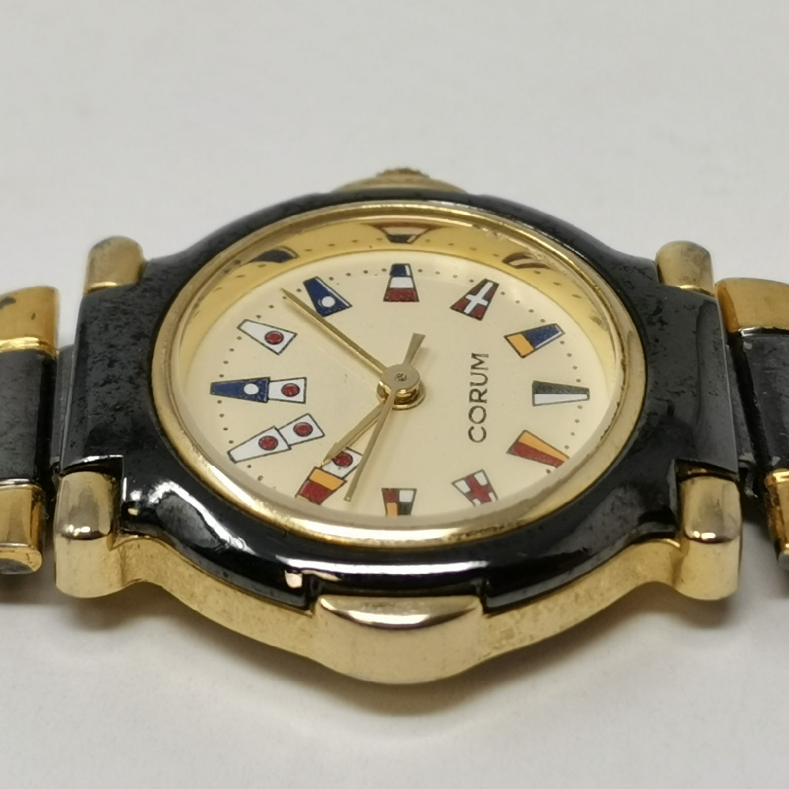 CORUM コルム アドミラルズカップ レディース腕時計 クォーツ 電池切れ