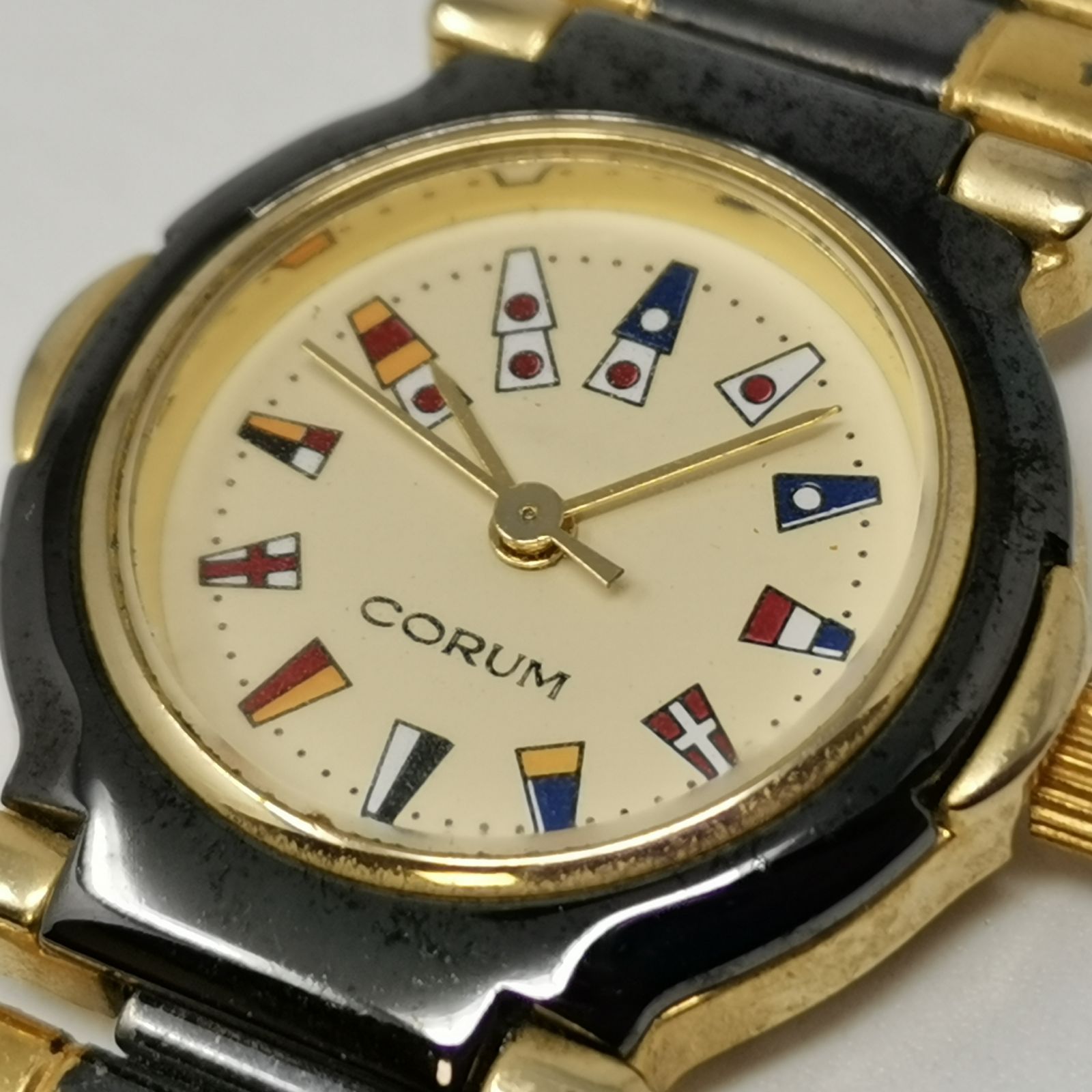 CORUM コルム アドミラルズカップ レディース腕時計 クォーツ 電池切れ