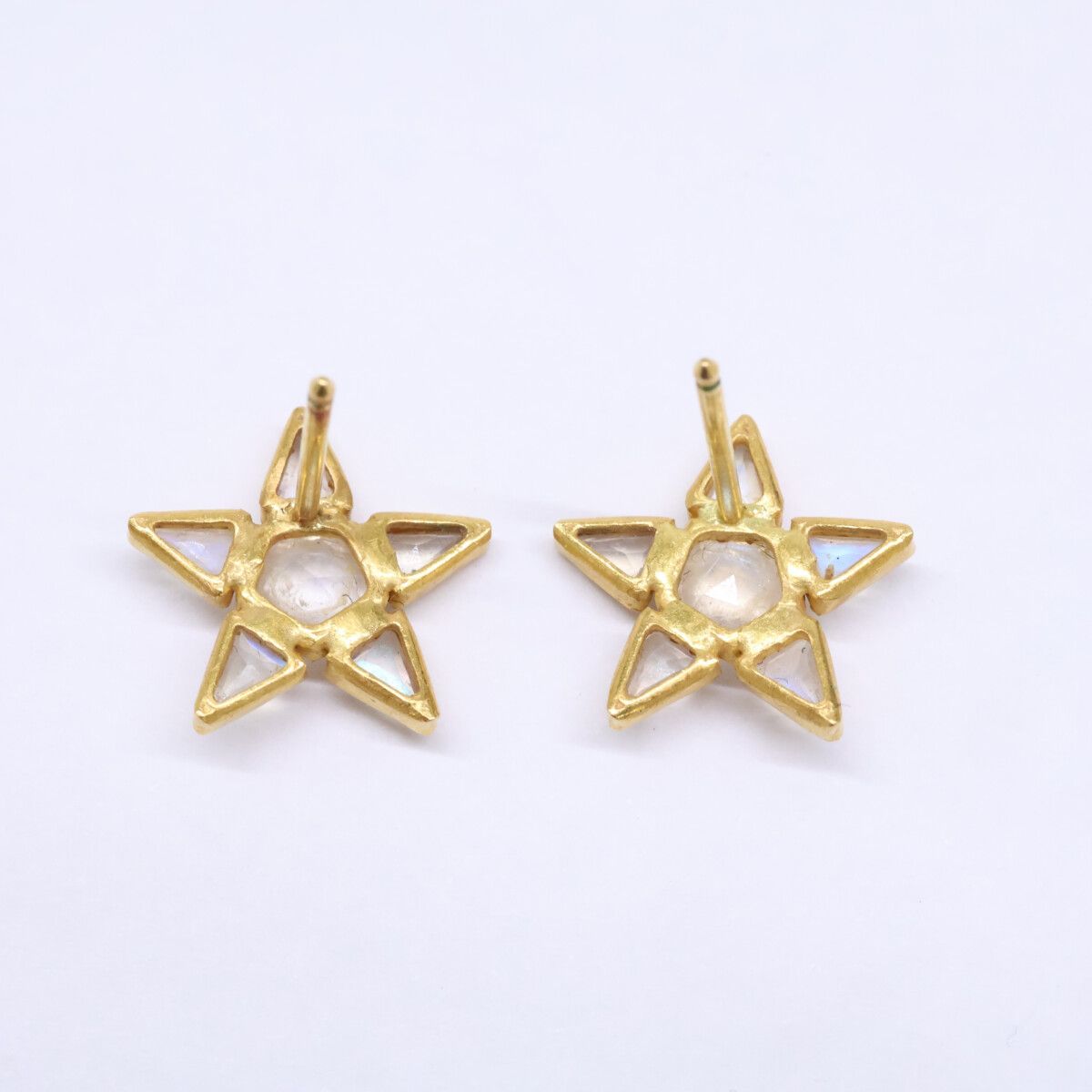 マリーエレーヌドゥタイヤック□スターパイエット ピアス 22k MHT☆星3 