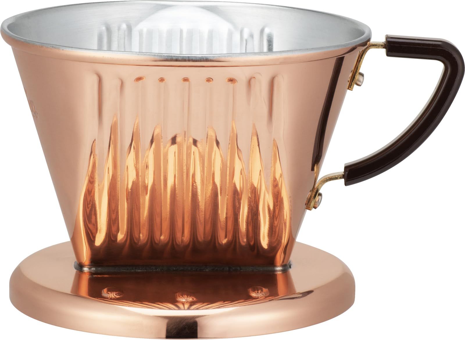 カリタ Kalita 熱伝導率が高い 銅製 コーヒー ドリッパー 2~4人用 Cu102 日本製 ドリップ 器具 #05153 二人用 四人用 2杯用 4杯用 おしゃれ キャンプ アウトドア 喫茶店 アンティーク [銅製] [単品] [CU102ドリッパー]