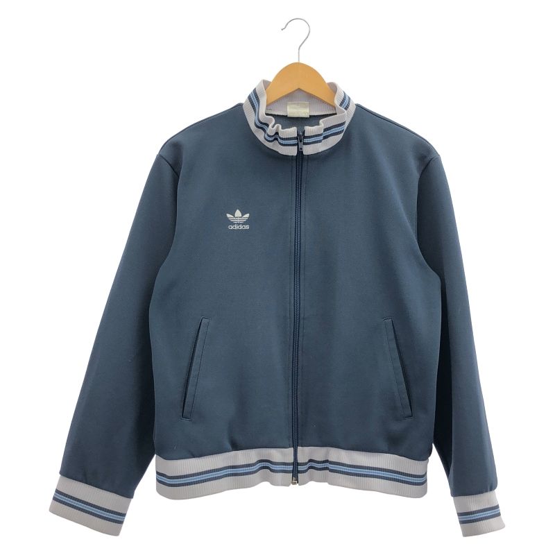 中古】adidas 70-80s トラックジャケット サイズM ブルー デサント製