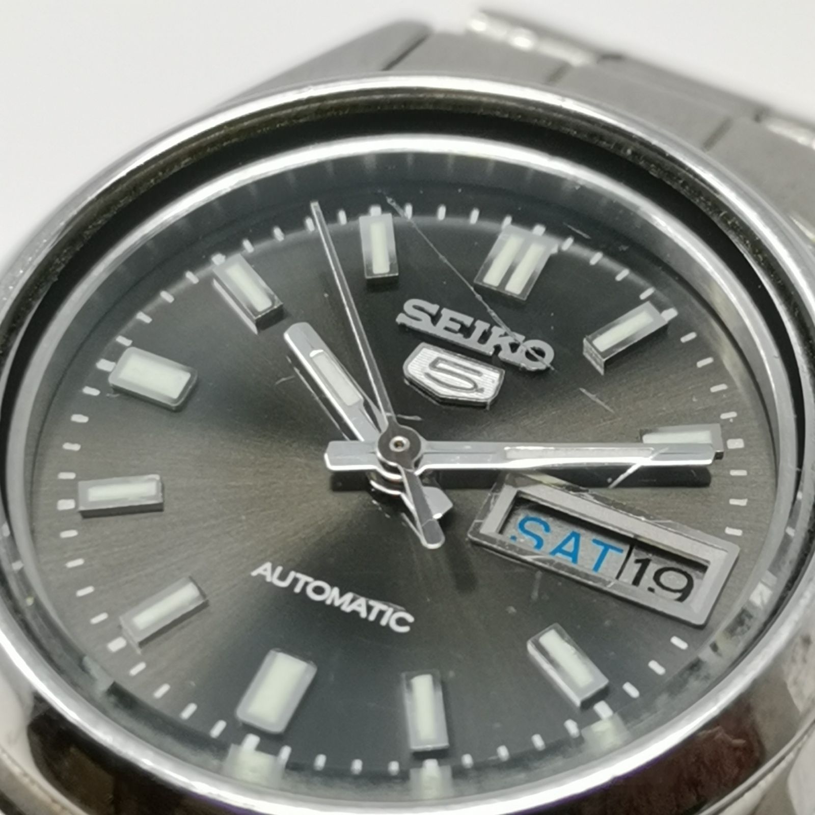 セイコー5自動巻時計 文字盤黒 SEIKO セイコー5 自動巻き ヴィンテージ 