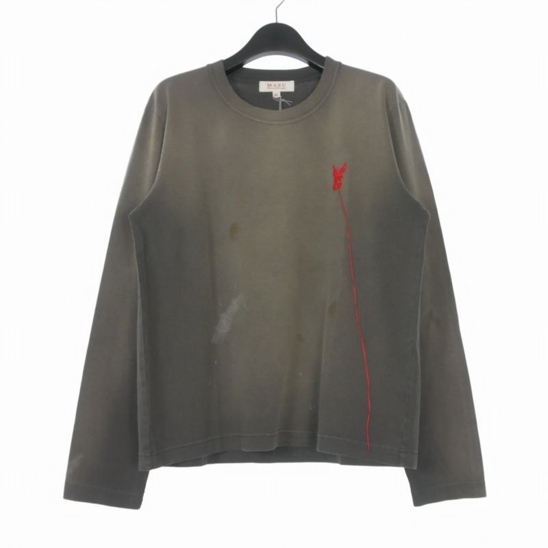 エムエーエスユー MASU 26SS WASTED RED ANGEL LONG SLEEVE T-SHIRT