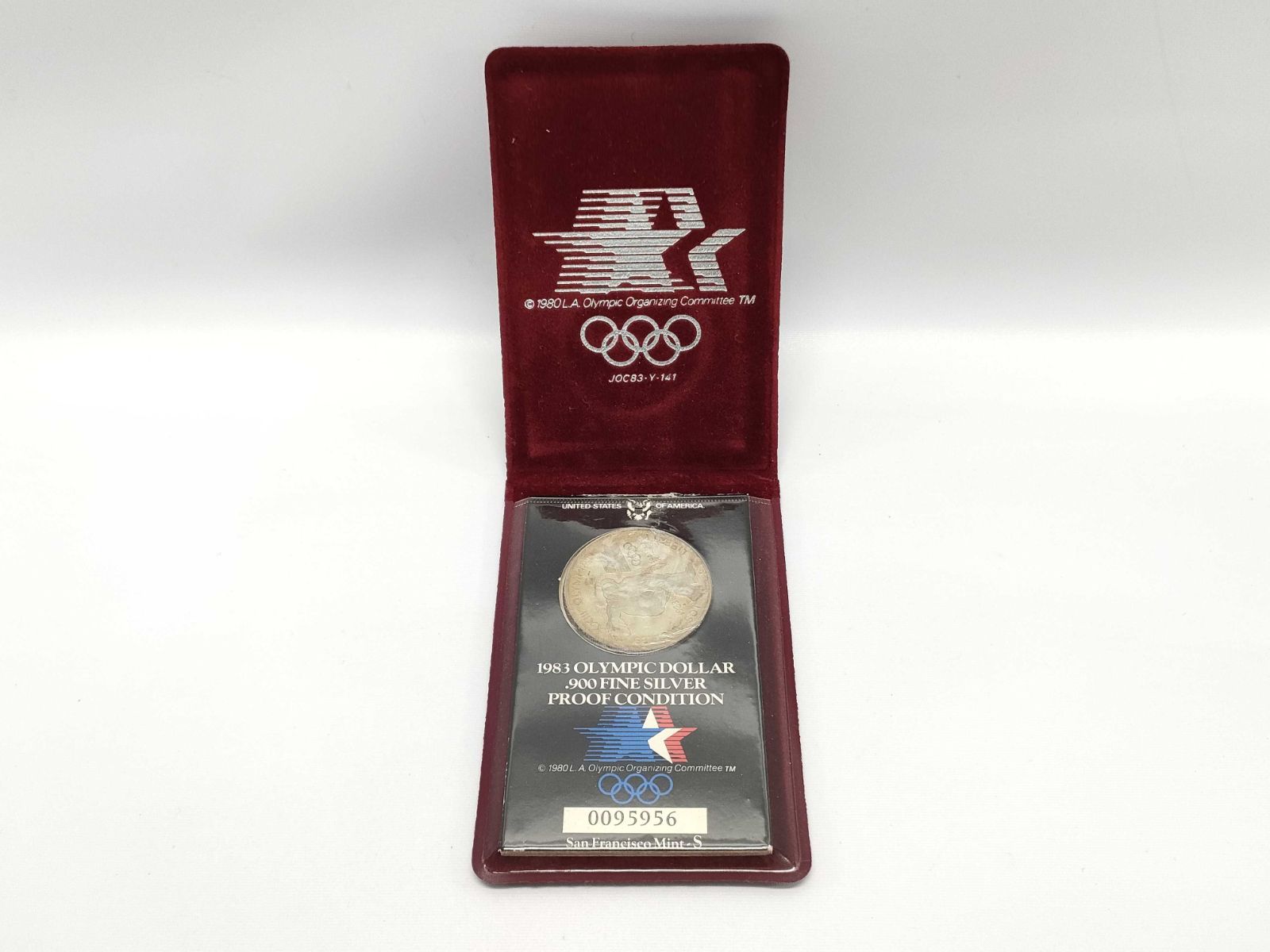 1983年 ロサンゼルス五輪記念銀貨 プルーフ オリンピック 1983年 ロサンゼルス・オリンピック記念 銀貨 プルーフ