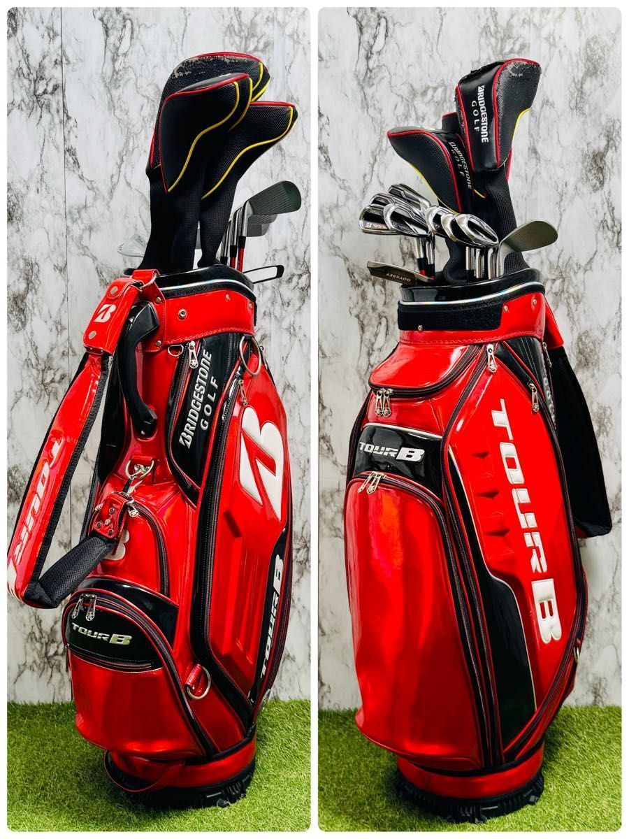 良品】初心者推奨 ブリヂストン J715 メンズゴルフセット 12本 R 