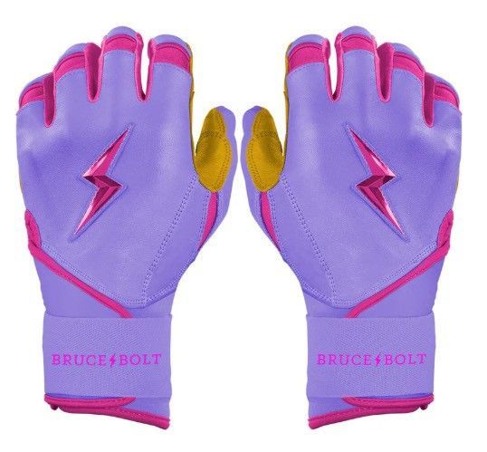 ブルースボルト　野球　ソフトボール　バッティンググローブ　ロングカフ　ラベンダー　Harrison Bader Signature Series Long Cuff Batting Gloves - Lavender