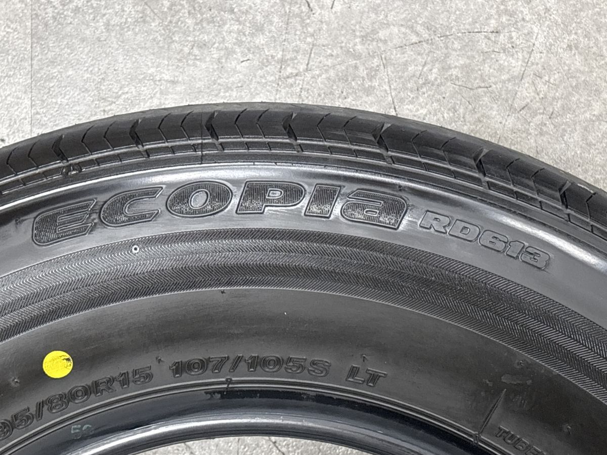 新車外し 2025年製】ブリヂストン エコピア RD613 195/80R15 107/105S 