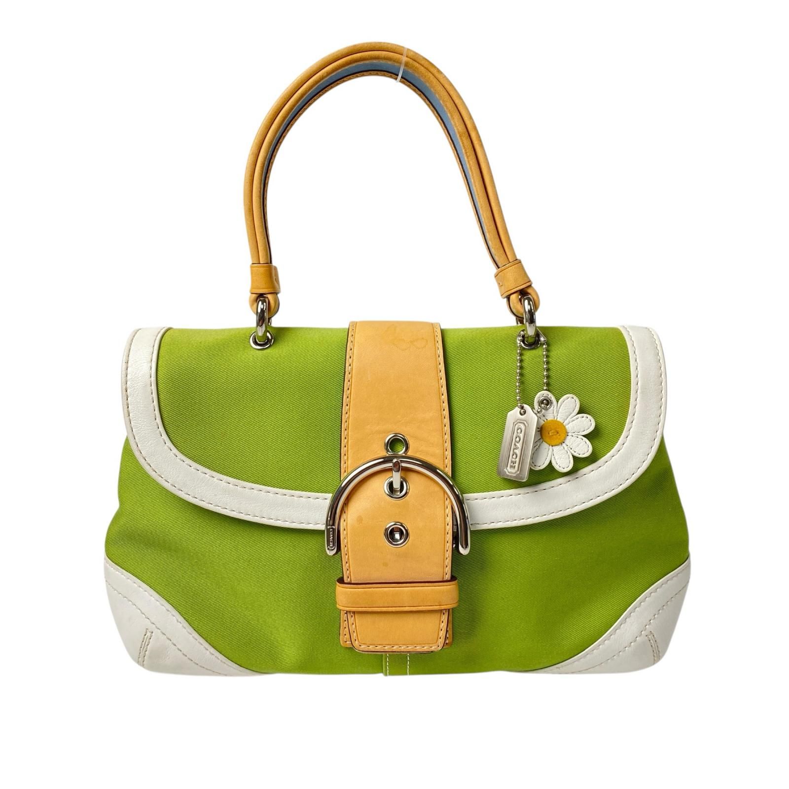 コーチ COACH ワンショルダーバッグ グリーン 花チャーム 4432 