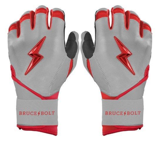 BRUCE BOLT/ブルースボルト　Grey Series Long Cuff Batting Gloves - Red　野球　ソフトボール　バッティンググローブ　ロングカフ　レッド 19,880円