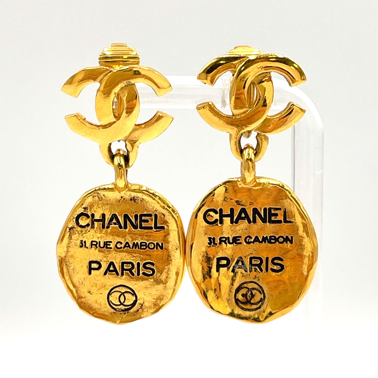 シャネル イヤリング イヤリング ゴールド CHANEL カンボン サークル シャネル イヤリング イヤリング ゴールド CHANEL カンボン サークル