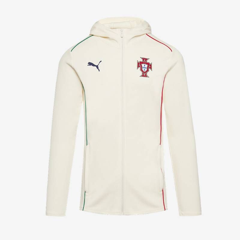 【送料無料・匿名配送】PUMA プーマ ポルトガル代表 2025 公式 カジュアル フーデッド ジャケット 茶 紺 新品 正規品