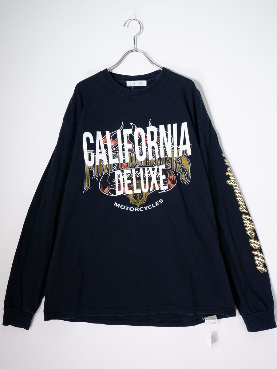 CALUXキャラクス Deuxieme Classeドゥーズィエムクラス別注リメイク カレッジ長袖Tシャツ【表記無し(L-XL程度)】【LTSA81115】 CALUXキャラクス Deuxieme Classeドゥーズィエムクラス別注リメイク