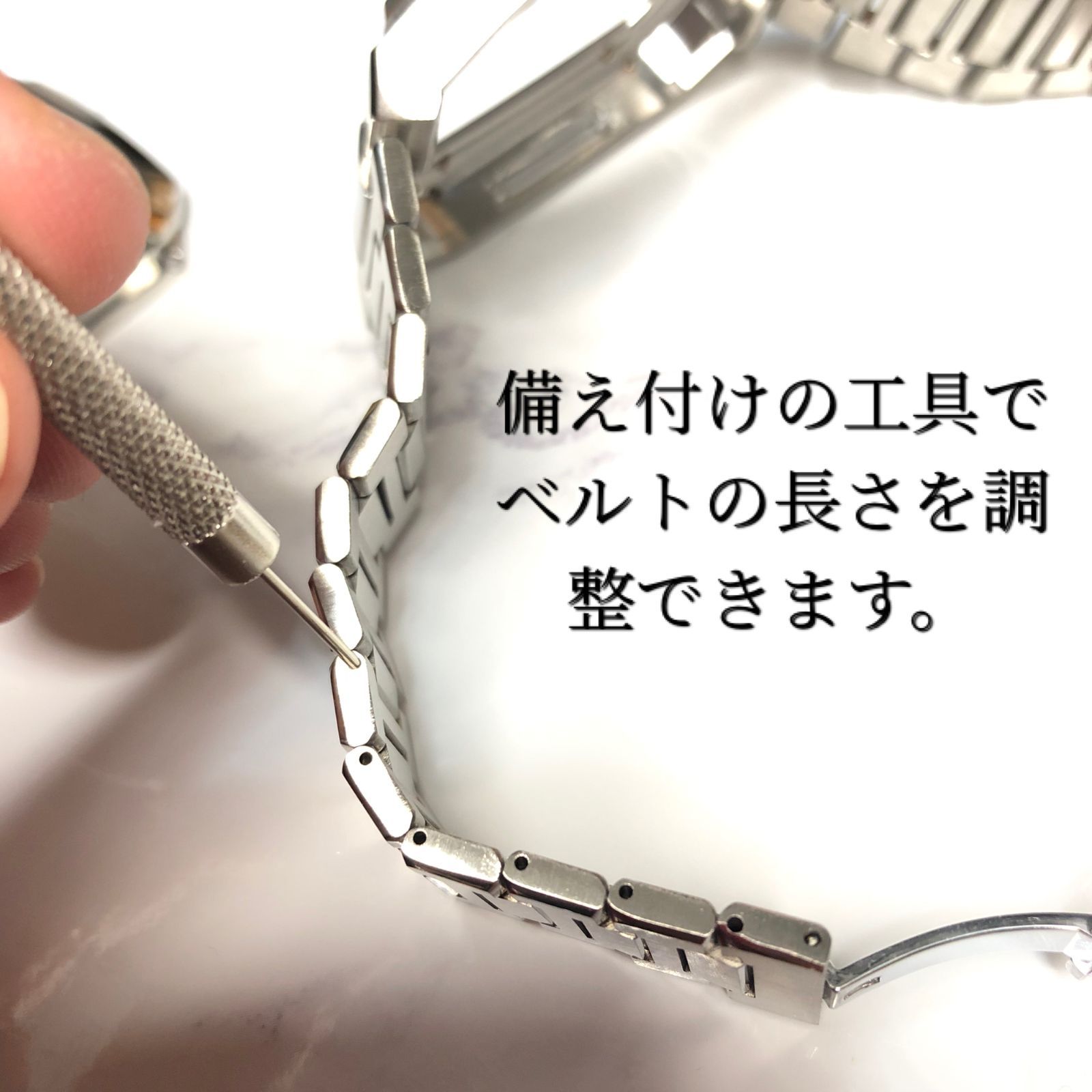 GimelZayin 高級 一体型 ゴールド ステンレスベルト アップルウォッチ 