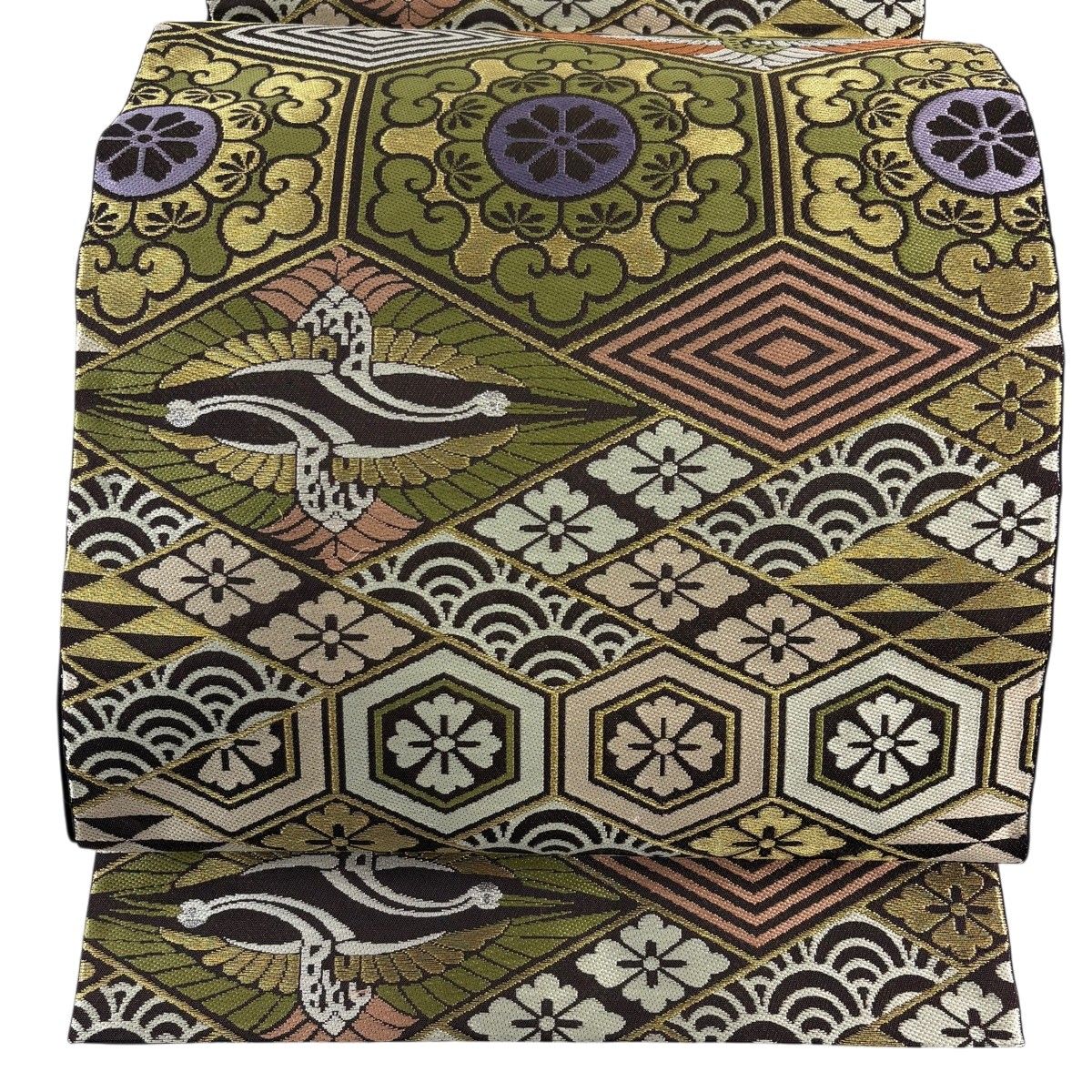 【美品】 袋帯 名品 六通 正絹 【中古】 美品】 袋帯 名品 六通 正絹 【中古】の通販 by バイセル ラクマ店｜ラクマ