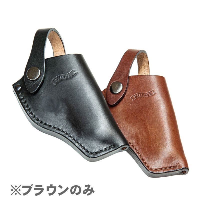 マルゼン ワルサーPPK PPK/S用 レザーヒップホルスター ブラウン 右手用