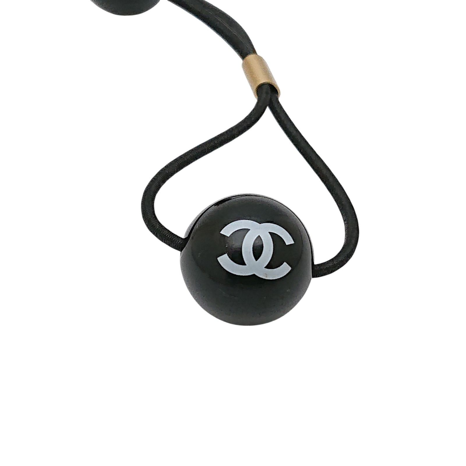 極希少/タグ付き】CHANEL シャネル ヘアゴム ココマーク 黒 01P 箱付き