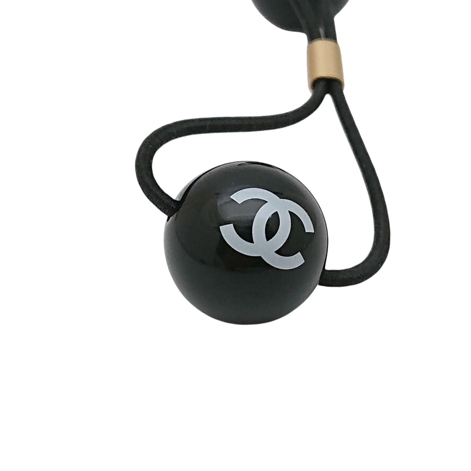 極希少/タグ付き】CHANEL シャネル ヘアゴム ココマーク 黒 01P 箱付き