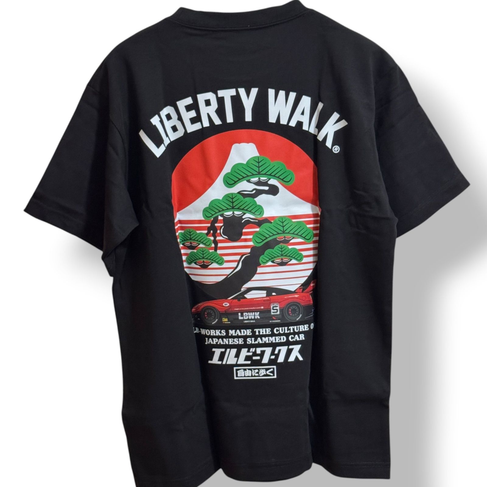 新品未使用 Liberty Walk リバティーウォーク Bonsai Hinomaru GTR Tee 