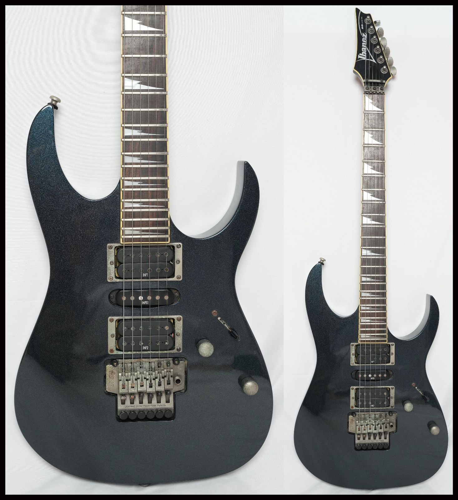 ☆IBANEZ☆RGRT 47 DX NAVY METALLIC スルーネック RG 2002年製