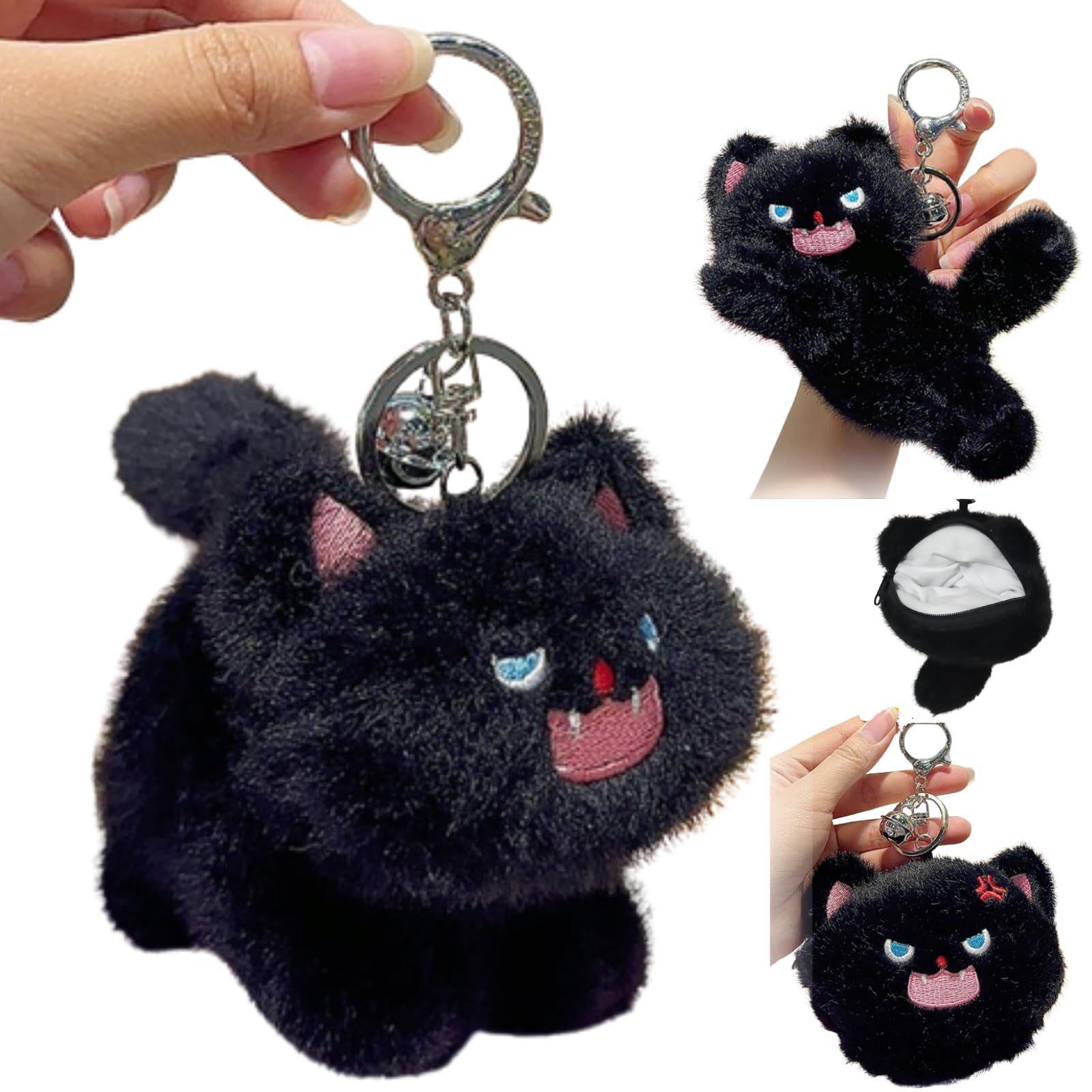 キャラクターぬいぐるみ付き黒スクバ ジュライサンシャイン] 猫 スクバ キーホルダー ぬいぐるみ 韓国